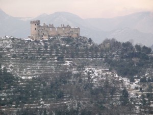 Ciò che rimane del Castrum Govonis (Castel Gavone) a Finale Ligure (SV) dopo la                         demolizione definitiva operata dai Genovesi nel 1713-